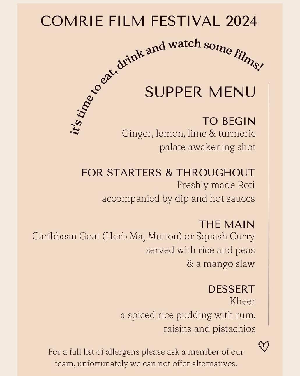 FF24 Supper Menu